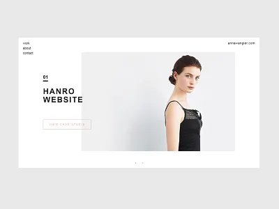 Personal Portfolio annawangler clean minimalistic portfolio