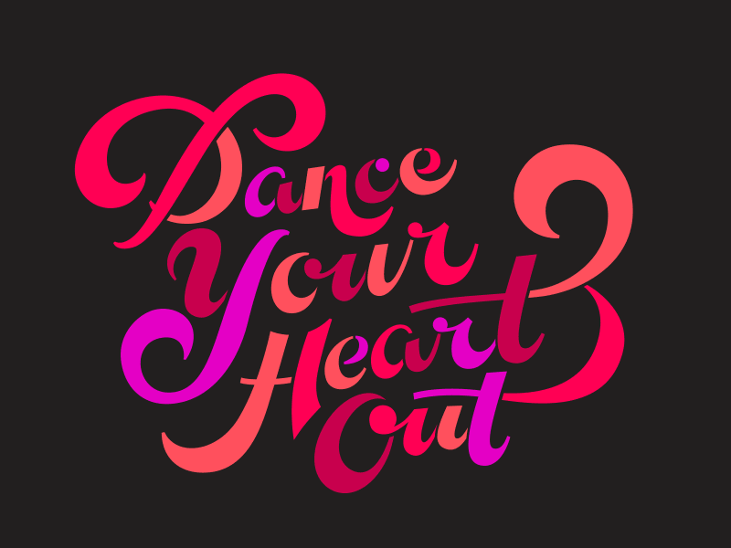 disco dance gif gif lettering