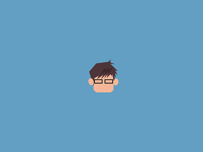 Flat nerd flat flat icon icon nerd person