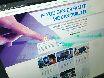 Web Design banner design hotspot menu navigation site tile touch typography web