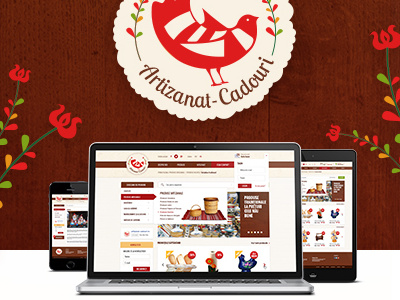 Handicraft - Logo and Web Design project clean commerce design e commerce landing layout page site web website