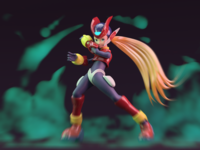 Megaman Zero Fan art 3d animation cg