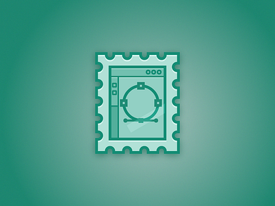 Stamp Tutorial adamdehaven flat icon illustrator line lines stamp tutorial tuts