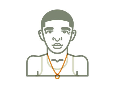 Going Up, on a Tuesday. character drake hip hop icon illustration line art vector