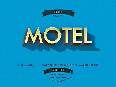 Retro Vintage Text Effects motel old text retro shadow sign smart object style text text style type typography vintage