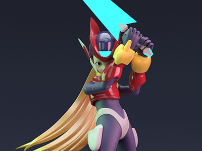 Megaman Zero Fan art 3d animation cg