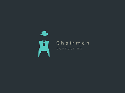 Chairman blue business clothes cyan dark industry man money power