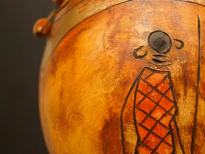 Maasai gourd handmade maasai masai massai wood