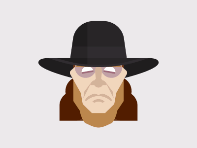 Deadman illustration portrait undertaker wrestlemania wrestling wwe