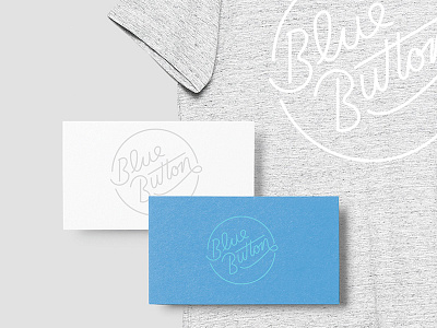 Blue Button logo print script