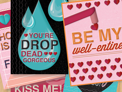 Thirst Grams design heart illustration nonprofit punny thirst project typography valentines