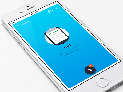 Lists alert card grocery icon list menu scan search share todo
