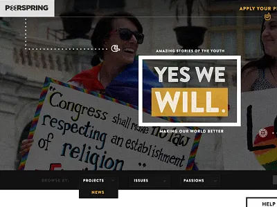Peerspring branding graphic design ui ux web design