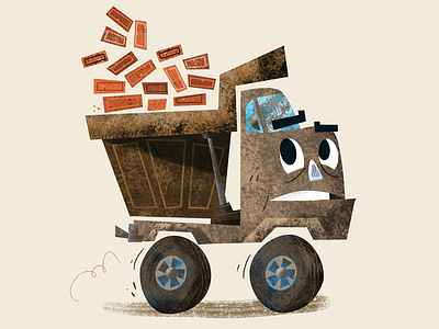 Ton of bricks dirty dumptruck filthy washme