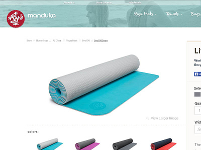 Manduka Product Page