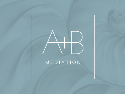 A+B branding identity logo minimal