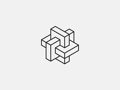 Datablock black branding isometric logo white