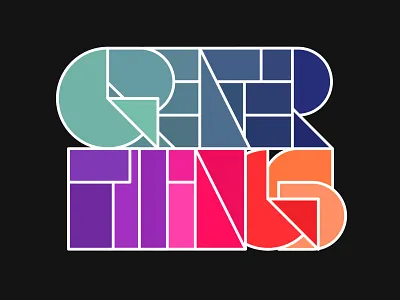 Greater Things 2d illustration design vector