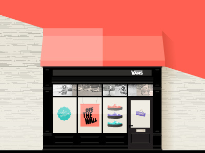 Vans . Free Illustration Kit accessories building clothing color flat design icon illustration shoes shop skate street style vans