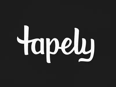 tapely branding letter lettering logo logotype music tapely