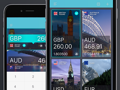 Currency App - iPhone app currency design finance fx ios8 iphone mobile photoshop ui