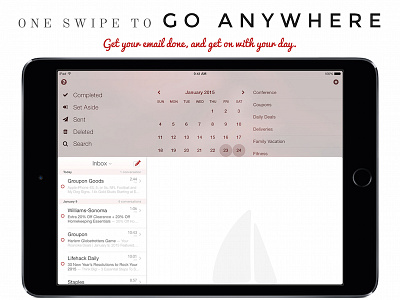 App Store Screenshot app store email ipad mail screenshot theme mail pilot ui