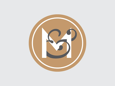 M&M ampersand branding identity logo m mark seal