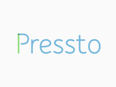 Pressto branding design ux