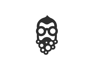 Bubble Beard beard bubbles icon logo man