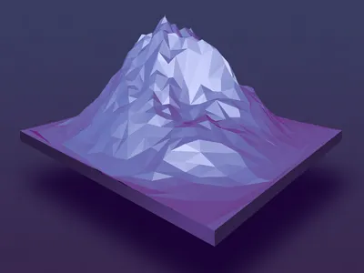 Poly Mountain 3d landscape mountain poly polygon