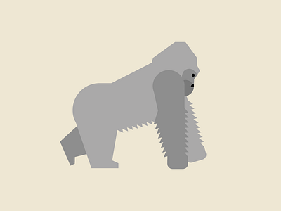 Gorilla illustration animal kingdom animals geometric gorilla illustration