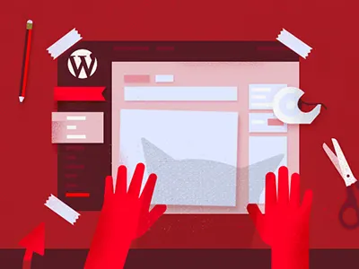 Wordpress on Freebsd desk devil illustration paper texture wordpress