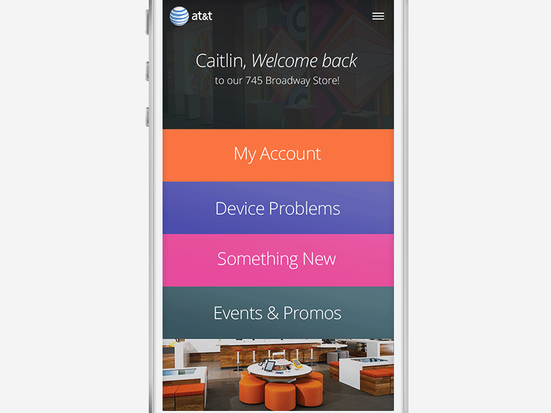 AT&T Store of the Future att concept gif interaction iphone ux