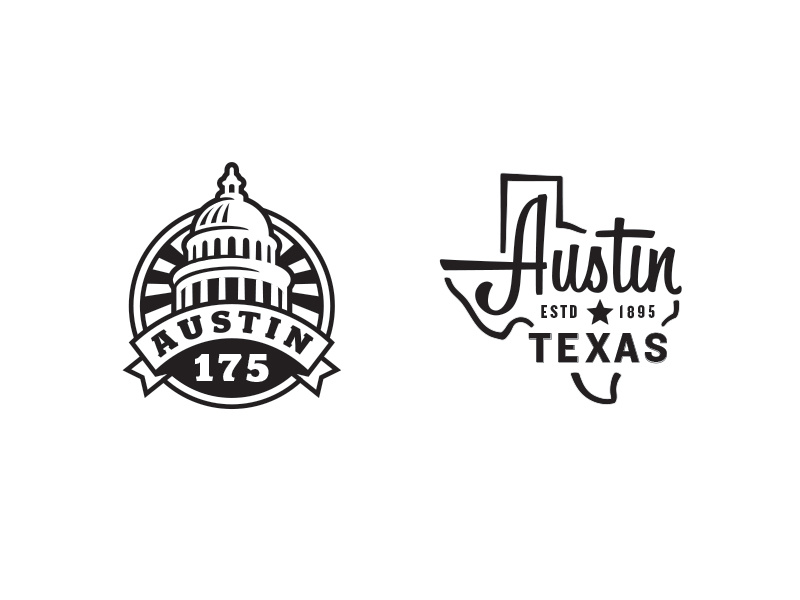Example of Austin 175th Anniversary Logo