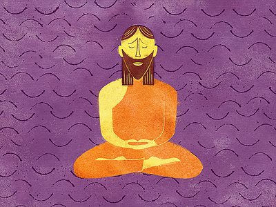 Siddhartha illustration meditation siddhartha