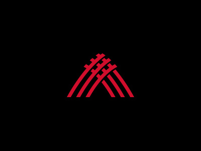 'A' Logo a aspirational black challenge fundraise hands lines neurons overlap red research