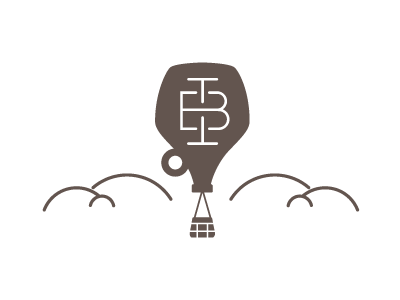 Brewery logo basket beer brewery clouds growler hot air balloon logo monogram