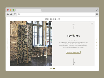 Atelier Pirlet art direction ui ux