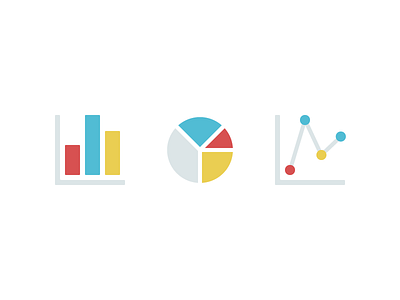 Metric Icons bar business charts graphs icons line metrics pie