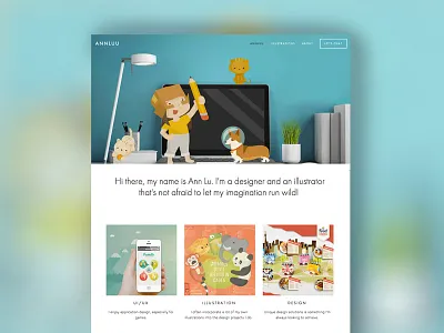 Updated Portfolio Website illustrations portfolio web website