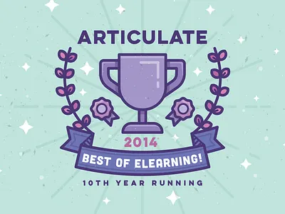 Articulate Award articulate award best cup icon illustration line purple vector