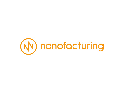 Nanofacturing brand identity logo nanofacturing