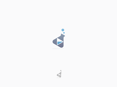 MediaLab bubble button lab logo media play symbol