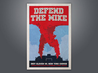 Indy Eleven Poster Full Shot indianapolis nasl soccer sports design
