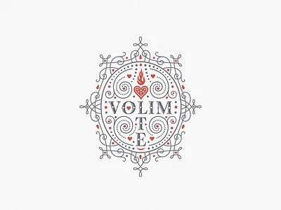 »Volim Te« Mug Deco ... dainty fancy lettering ornament type typo typography vector graphic