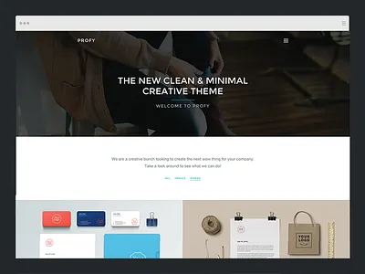 Portfolio theme (WIP) clean filter fixed menu masonry minimal portfolio wordpress
