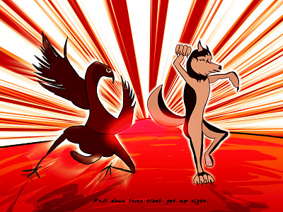 Kung Fu Panda style bird dog fight huskie japanese kung fu monk panda proverb shaft sun warrior