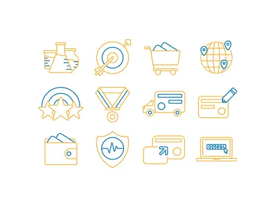 Gift Card Company complementary iconography icons line mono stroke symbols vector vroom vroom wire