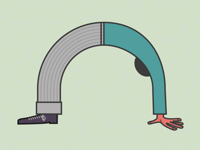 Bend Over Backwards bends bendy man