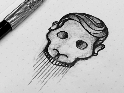 Skull drawing pencil simple skull sketch skull